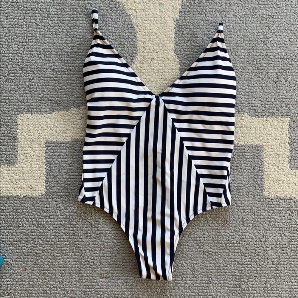 JCREW Striped bathing suit, NWT